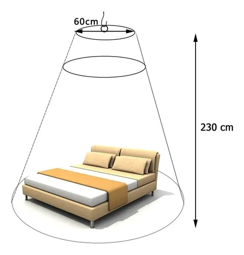 Mosquitero Tul Para Cama Cortina Pabellon Dormitorio Bn0345 - Imagen 10