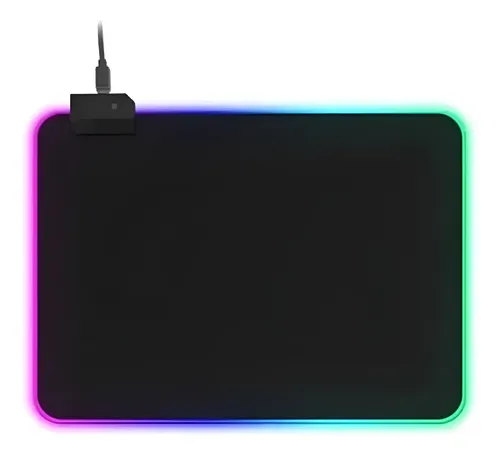 Mouse Pad Rgb Gamer Usb Luz Led 35x25 Retroiluminado Yt-2535 - Image 1