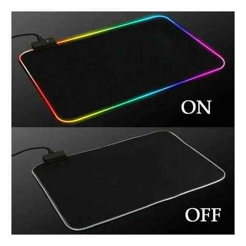 Mouse Pad Rgb Gamer Usb Luz Led 35x25 Retroiluminado Yt-2535 - Image 2