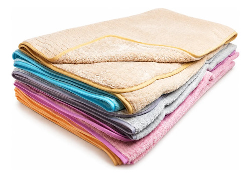 Pack X10 toallones absorbentes de secado rápido 70x140 cm 25503 surtidos - Imagen 5