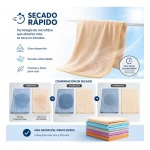 Pack X10 toallones absorbentes de secado rápido 70x140 cm 25503 surtidos - Imagen 7