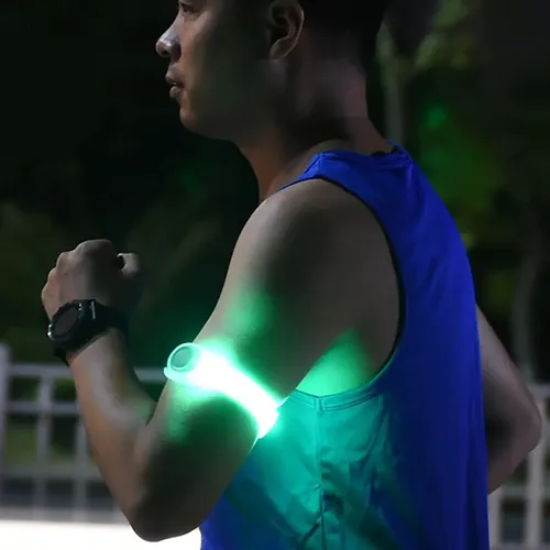 Pack X4 Brazalete Led Luminoso Silicona Running Ciclismo – imagen 16