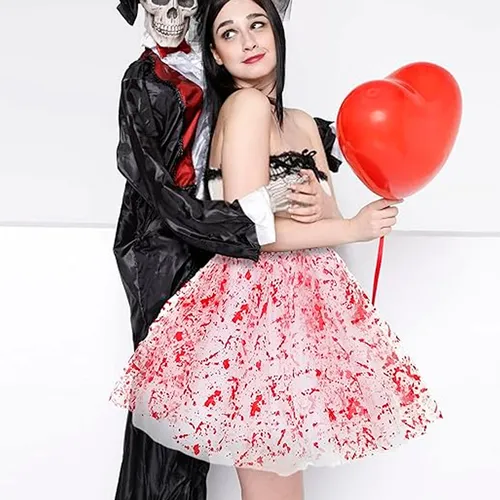 Pack X5 Tutu Pollera Sangrienta Disfraces Halloween Dnr4 – vista posterior