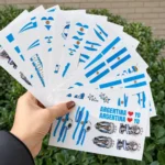 Pack X 12 Planchas De Tatuajes Temporales Argentina Hinchada Celeste Y Blanco Argentina