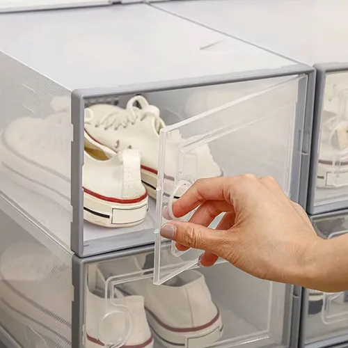 X 3 Cajas organizadoras de zapatillas apilables Baz7370 - Imagen 17
