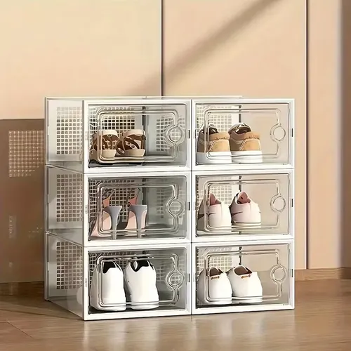 X 3 Cajas organizadoras de zapatillas apilables Baz7370 - Imagen 11