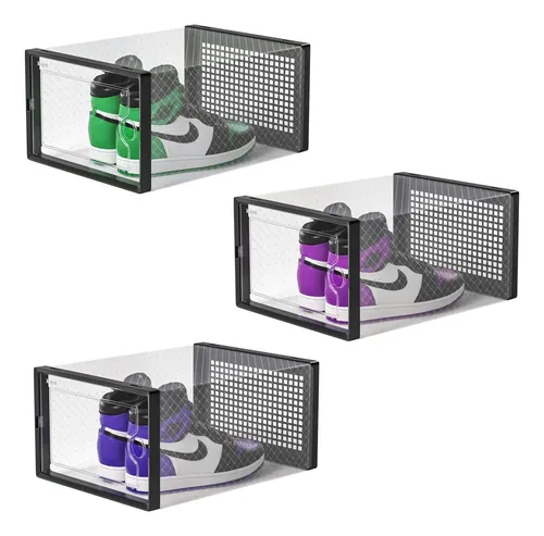 X 3 Cajas organizadoras de zapatillas apilables Baz7370 - Imagen 1