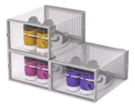 X 3 Cajas organizadoras de zapatillas apilables Baz7370 - Imagen 15