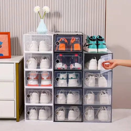 X 3 Cajas organizadoras de zapatillas apilables Baz7370 - Imagen 5