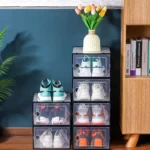 X 3 Cajas organizadoras de zapatillas apilables Baz7370 - Imagen 2