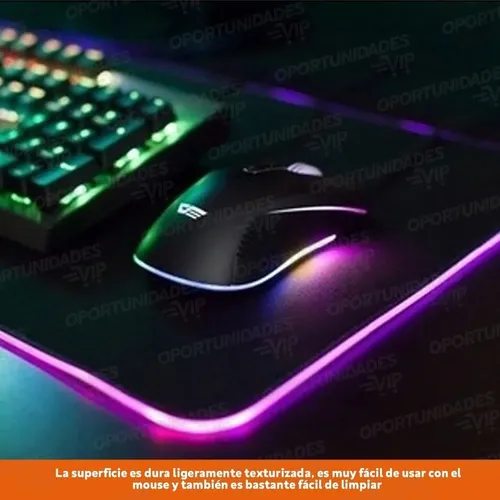 Pad Grande Led Gamer Mouse Teclado Pc Antideslizante 80 X 30 – detalle del producto