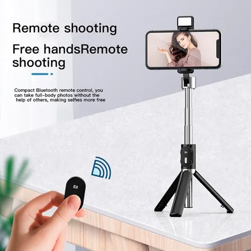 Palo Selfie Control Bluetooth Trípode + Lente Led P60d - Imagen 5