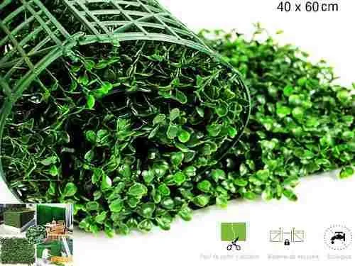Pasto artificial verde para jardín 60x40cm - Imagen 4