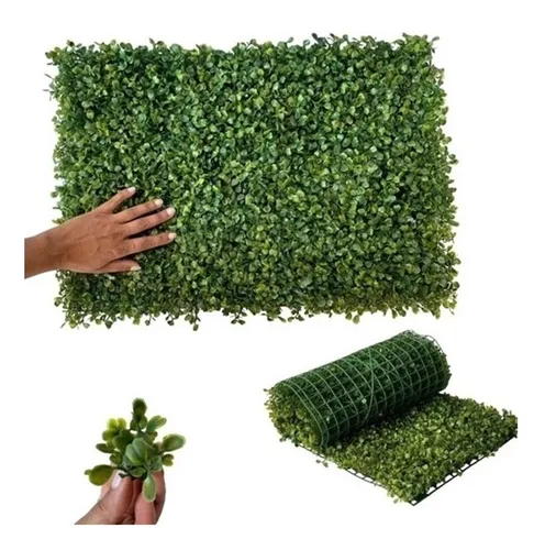 Pasto artificial verde para jardín 60x40cm - Imagen 7