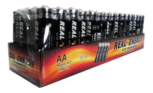 Pilas De Carbon Aa Caja X 60 Unidades 1.5v Baterías - Imagen 1