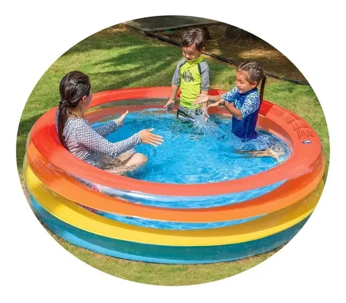 Pileta Inflable Circular 3 Anillos Verano 187 X 50 Cm 17395 - Imagen 2