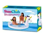 Pileta Inflable Unicornio Glitter 99 X 50 Cm Ring Pool 65 Lt - Image 2