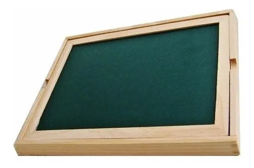 Pizarra Magnética Dibujo Doble Caja Madera Accesorios 30x23 - Imagen 2