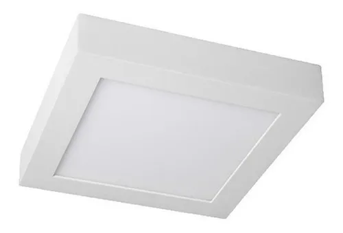 Plafon Panel Led 6w Cuadrado Aplique Exterior Blanco Frio - Imagen 3