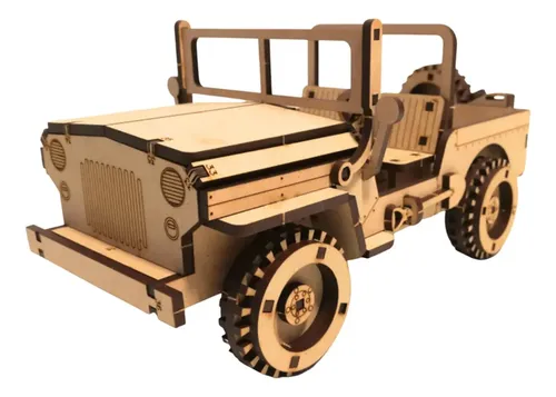 Puzzle 3d Rompecabezas De Madera Auto Willys Wa00117 - Imagen 1