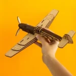 Avión de madera alemán - Wa00107 – vista posterior