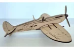 Puzzle 3d Rompecabezas De Madera Avion Spitfire Wa00111 – vista lateral