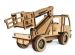 Puzzle 3d Rompecabezas De Madera Camion Con Elevador Wa00119 - Imagen 3