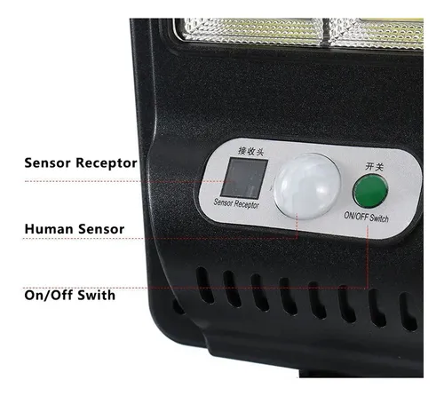 Reflector Lampara Solar Led Con Sensor Aplique Pared 241355 - Imagen 7