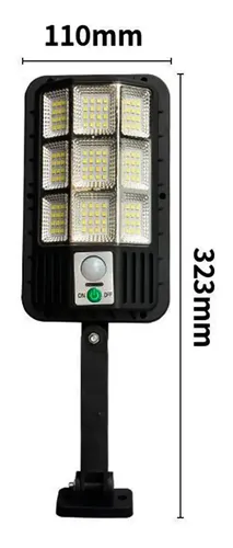 Reflector Lampara Solar Led Con Sensor Aplique Pared 602led - Image 6