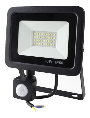 Reflector Luz Led 20w Con Sensor De Movimiento Exterior Ip65 - Imagen 1