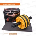 Rueda doble abdominal con alfombra – imagen de uso