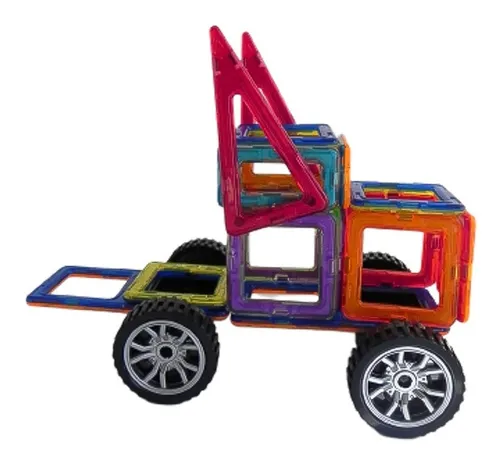 Set De Construcción Magnéticos 24 Y 25 Piezas Modelo Auto - Imagen 7