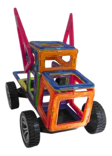 Set De Construcción Magnéticos 24 Y 25 Piezas Modelo Auto - Imagen 6