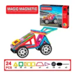 Set De Construcción Magnéticos 24 Y 25 Piezas Modelo Auto - Imagen 12