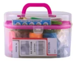 Set De Costura Costurero En Estuche Aguja Hilos Botones – vista lateral