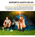 Silla de camping plegable 3 en 1 con mochila y hielera 52005 - Imagen 2