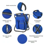 Silla de camping plegable 3 en 1 con mochila y hielera 52005 - Imagen 9