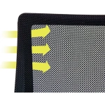 Silla ergonómica lumbar de escritorio 52sil – vista superior