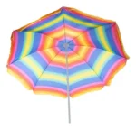 Sombrilla reforzada multicolor para playa 1,8 metros - Image 3