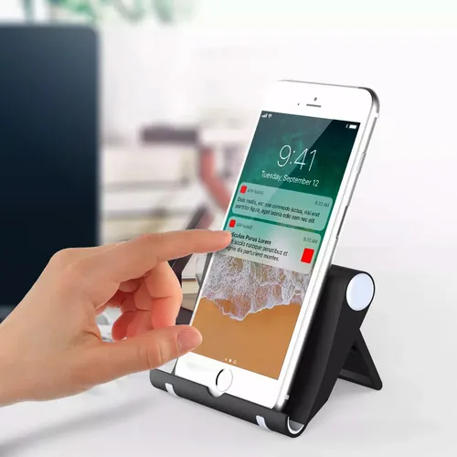 Soporte Para Celular De Mesa Universal Stents Plegable - Imagen 36