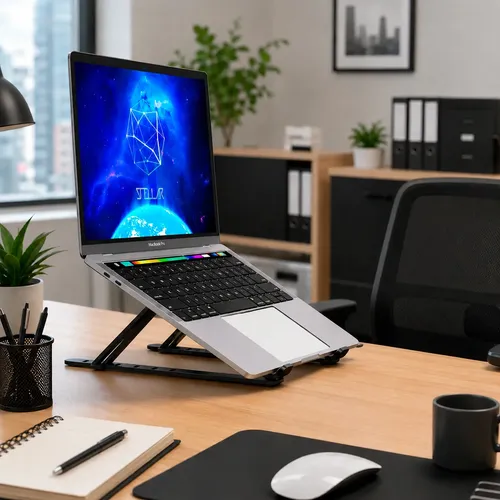 Soporte Universal Para Notebook Plegable Aluminio Portatil - Image 8