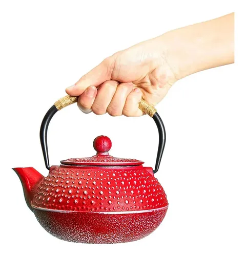 Tetera hierro con difusor de té – vista superior