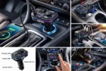 Transmisor FM bluetooth para el auto con cargador USB Qm-k9015 - Image 2