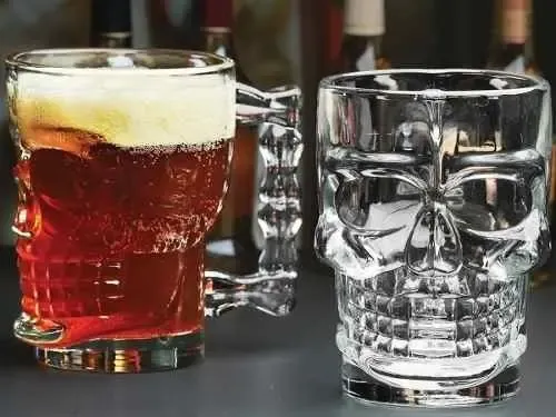Vaso Chopp Calavera Gigante Cristal 500 Ml Bar Boliche - Image 5