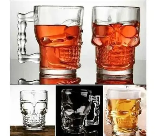 Vaso Chopp Calavera Gigante Cristal 500 Ml Bar Boliche - Image 4
