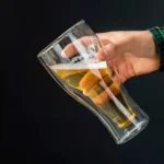 Vaso De Vidrio Pinta Cerveza 350 Ml Forma Botella Invertida - Image 5