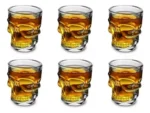 X6 vasos shot de calavera