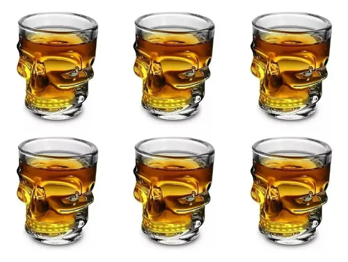 X6 vasos shot de calavera - Imagen 1