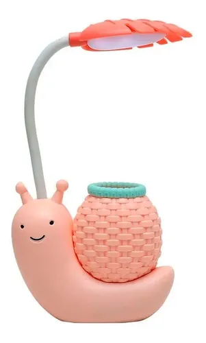 Velador Caracol Flexible Lampara Lapicero Recargable Led - Imagen 1
