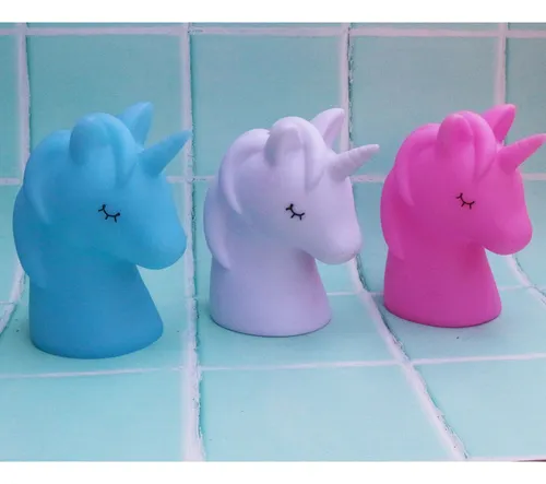 Velador Lampara Led Unicornio A Pila 15 Cm - Imagen 2